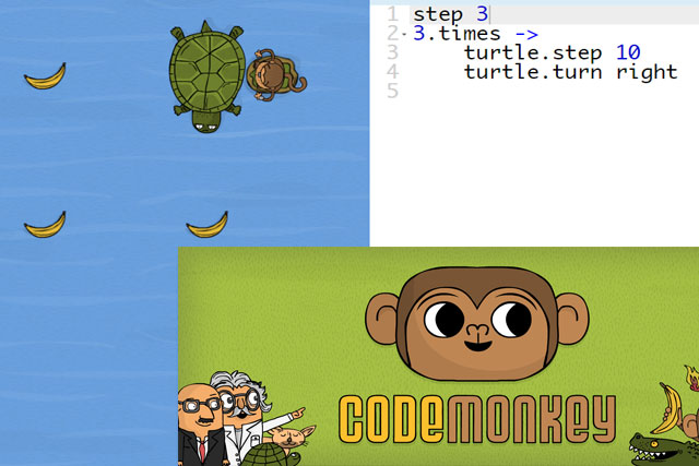 小学3年生から、コードモンキーというプログラミング学習アプリを使います