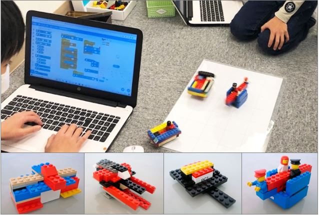 トイオとレゴブロックを組み合わせてロボットをつくりました